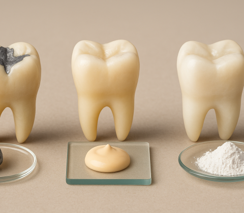 چه نوع مواد پرکنندهای برای دندان مناسبتر است؟ مقایسه آمالگام، کامپوزیت و گلاس آینومر