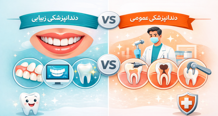 تفاوت دندانپزشکی عمومی با دندانپزشکی زیبایی ترمیمی