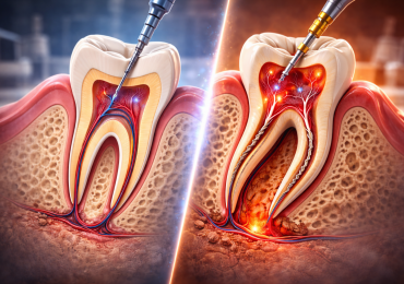 نقش انحنای ریشه در سختی و هزینه درمان عصبکشی دندان