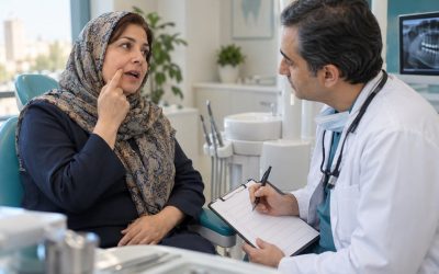 تصویر آموزشی مشاوره درباره خطوط سفید داخل گونه