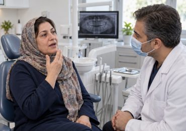 تصویر آموزشی مشاوره درباره سوزش زبان بدون ضایعه مشخص